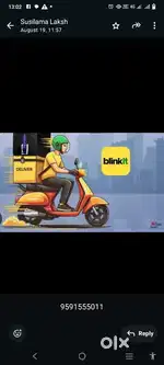Hiring for Pune blinkit delivery boy job