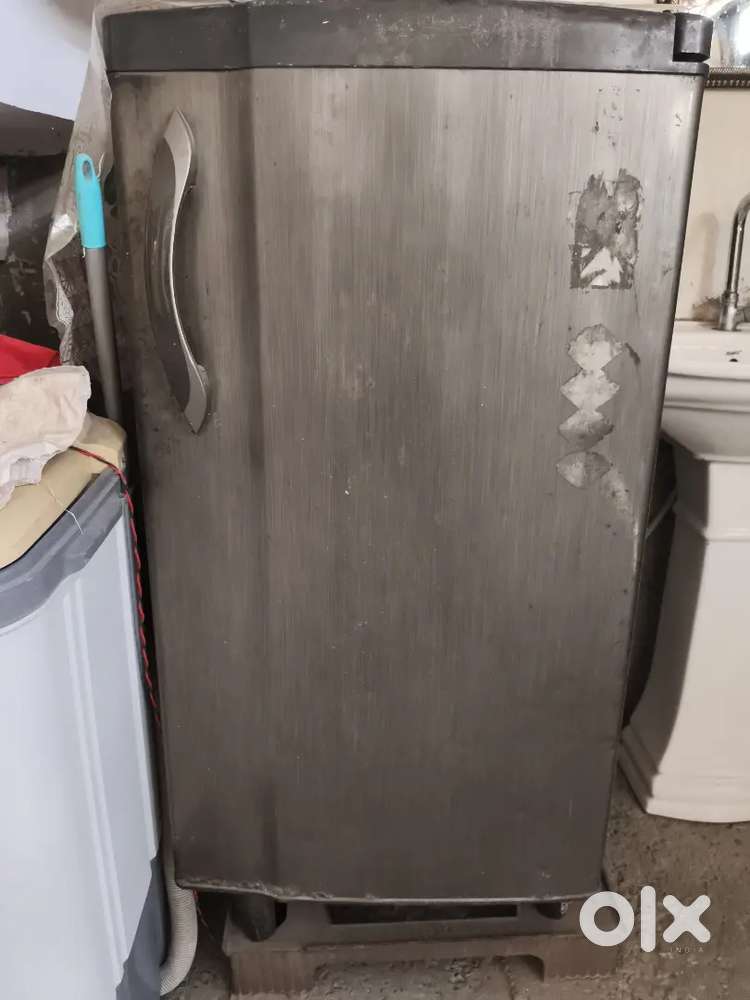 Old scrap fridge