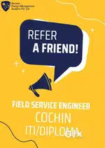 Service Engineer , Calicut,palakkad, kollam, Malappuram