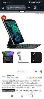 Edge Magic Keyboard case for iPad 11th (A16-2025)& 10th Gen with 11-