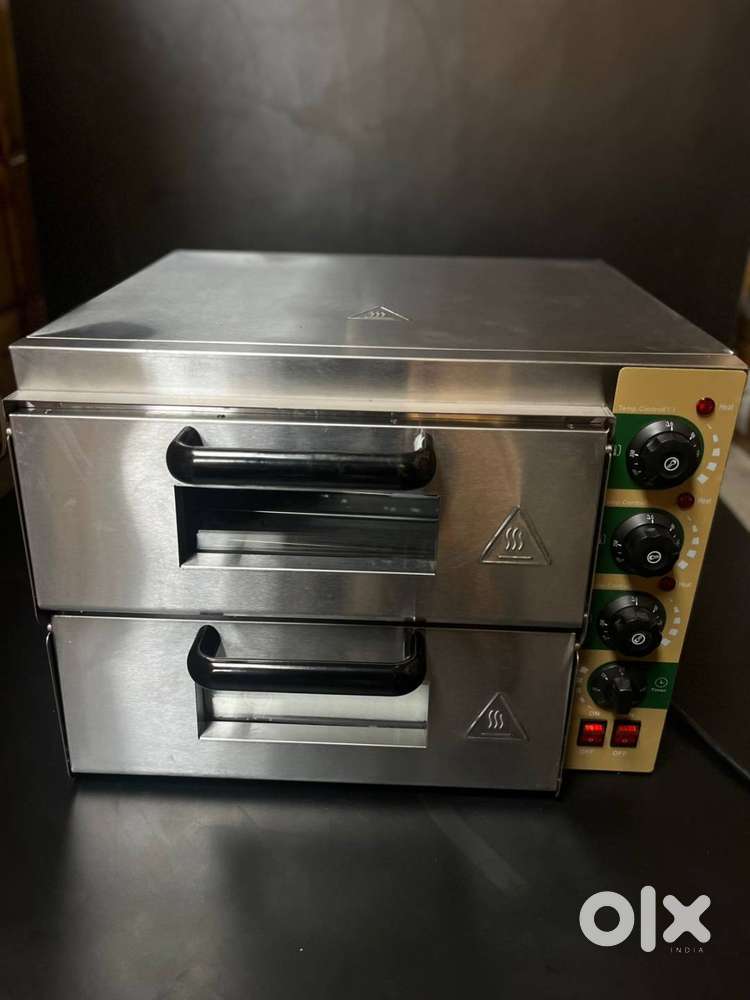 Electric Commercial Stainless Steel Double Deck Pizza Oven