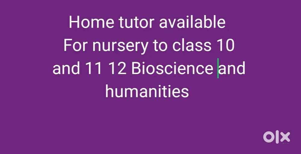 Home tutor
