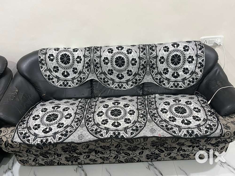 Leather sofa ser
