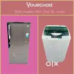 Used Combo offer Single door refrigerator&Top load washing machine