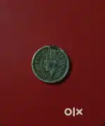 George VI king emperor 1/4 rupees coin 1943
