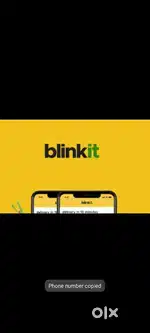 Hiring for ujjivan blinkit delivery boy job