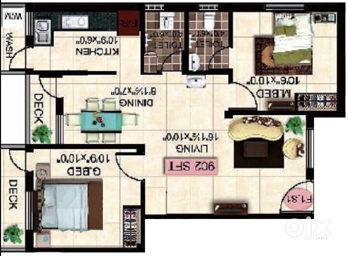2BHK for Sale (Stepsstone Krita-Near Tambaram-Agaram Then-Bharath Uni