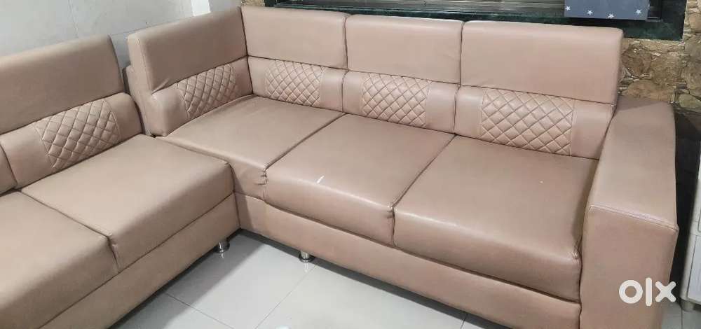 L- Shaped leather sofa