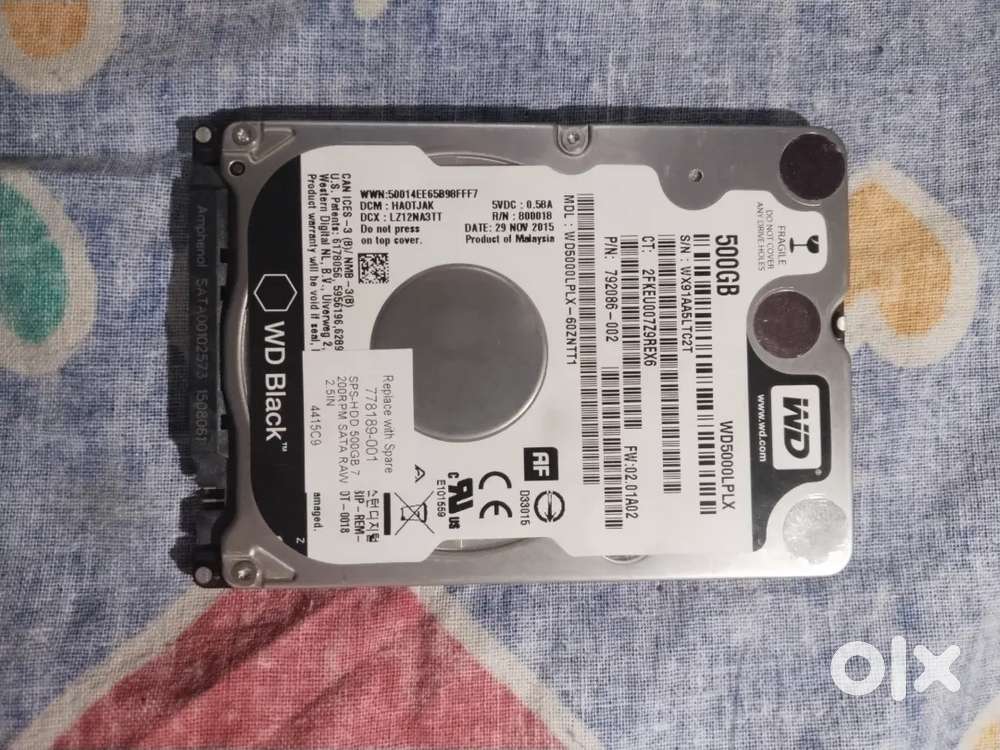 WD black 500GB HDD