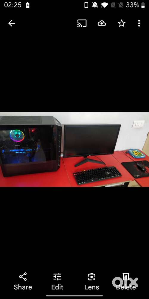 Gaming pc with Gaming monitor 144hz