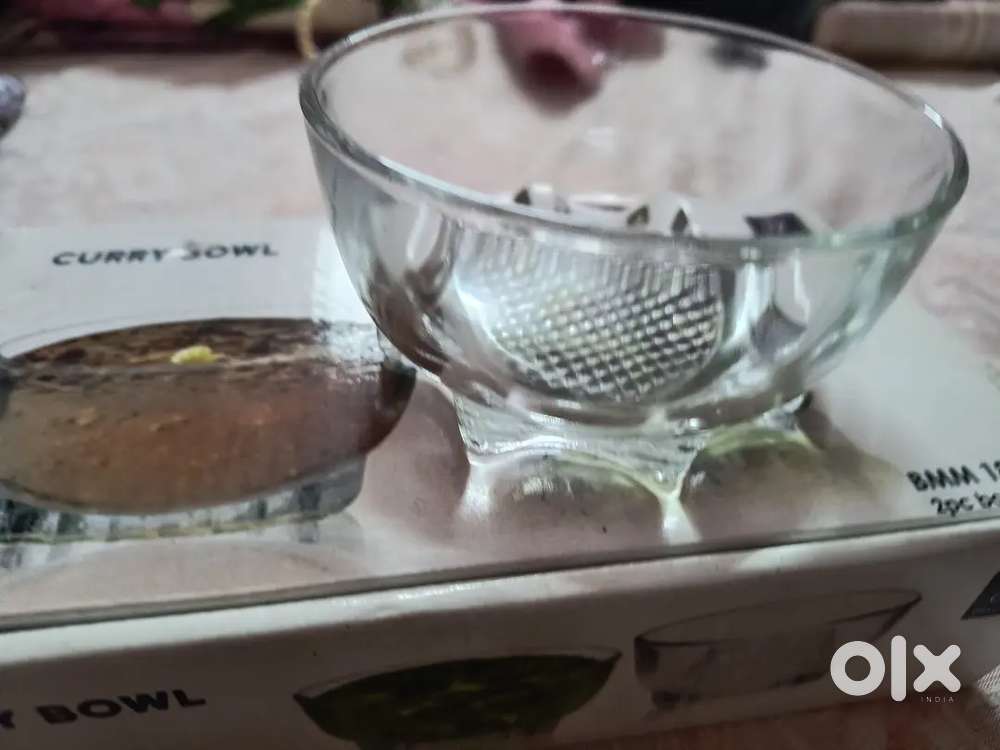 6pc glass bowls (3 set of 2bowls) mrp 200 each set