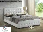 Queen size full cushions luxury design bed with storage facility