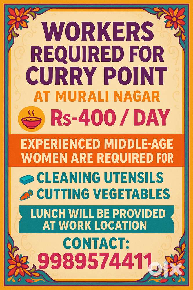 Workers required for Currypoint in Muralinagar