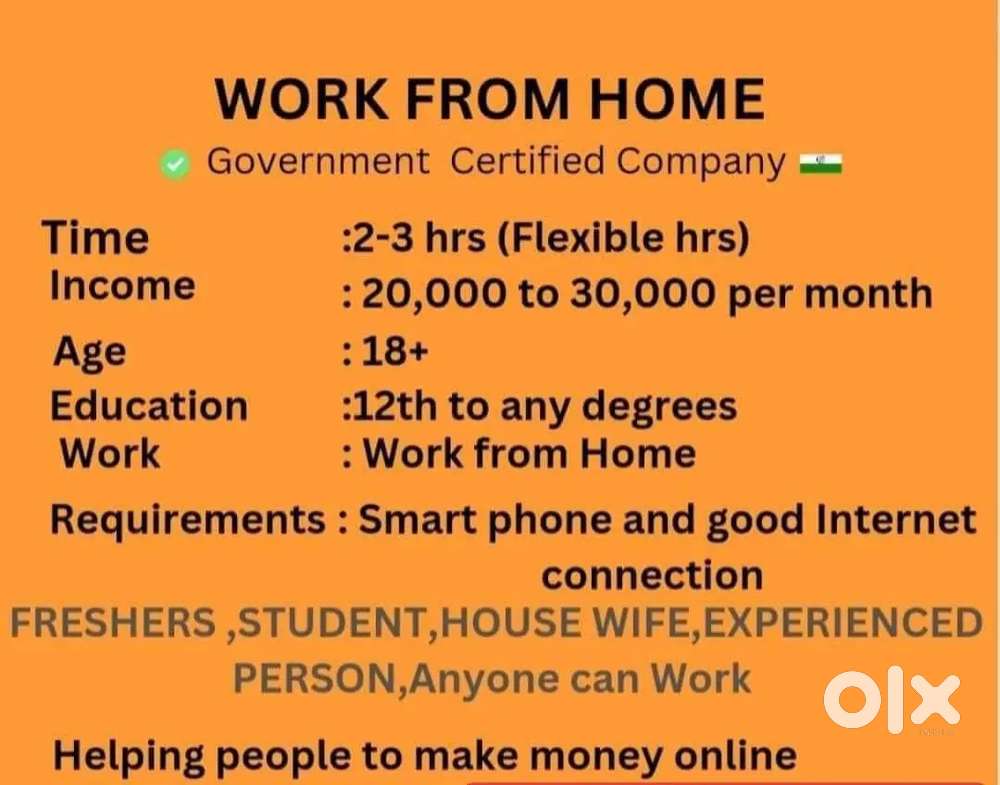 Work from home opportunity