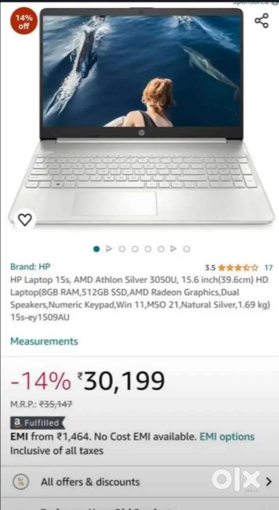 Hp laptop 3050u AMD athlon with graphic urgent selling!