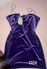 Velvet Mini H&M Party Dress