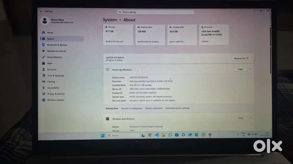 Hp Gen 13 i5 512 gb
