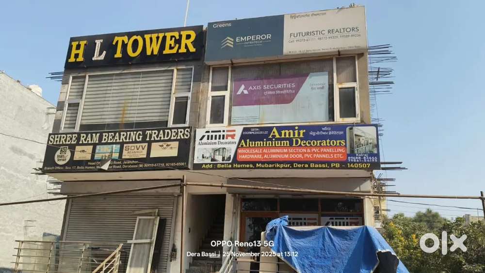 Commercial showroom available in derabassi for sale