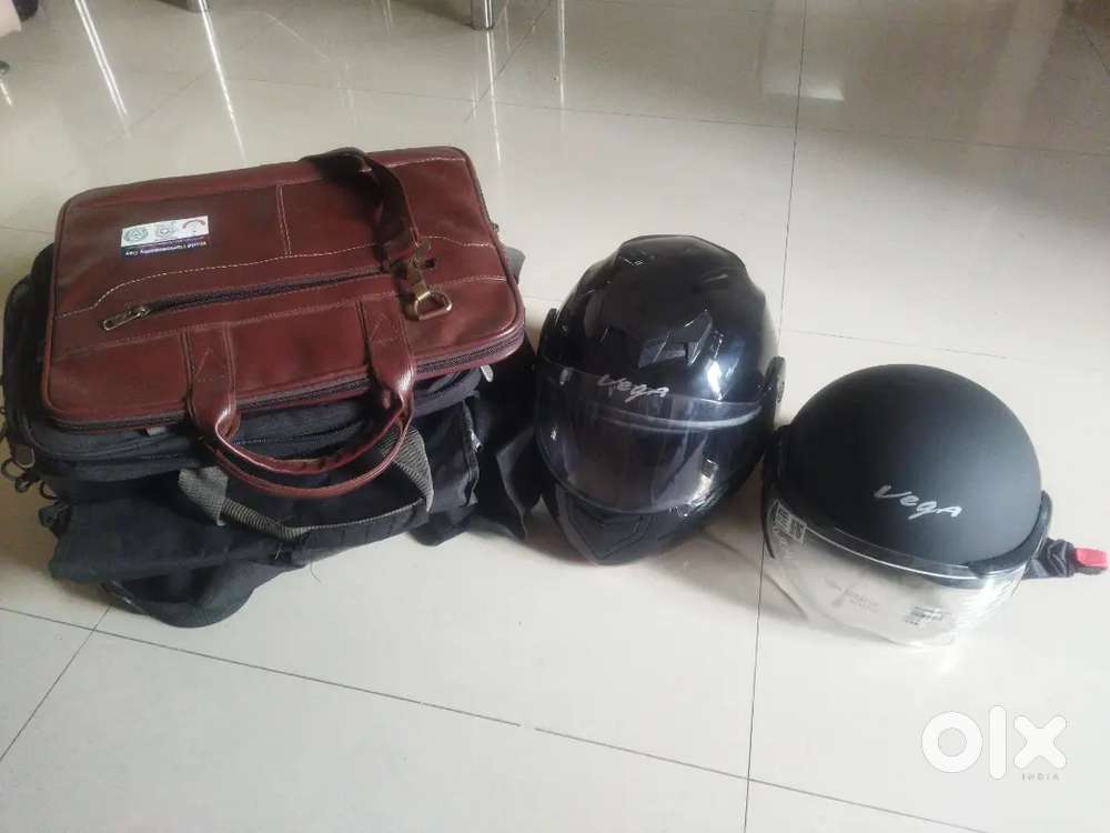 Helmet and 7 bags
