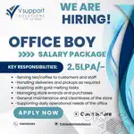 Driver and office boy