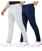 Twile fabric regular trousers