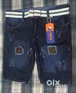 New Mens Dark Blue Denim Shorts 32 Size