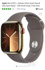 iWatch S/9 41mm Gps + Cellular Stainless steel Gold Dial Sports Band S