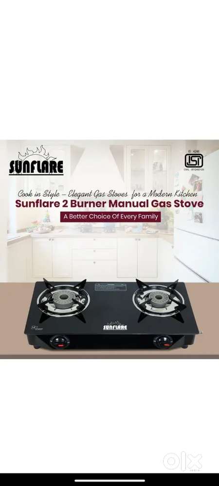 Two burner glass top stove