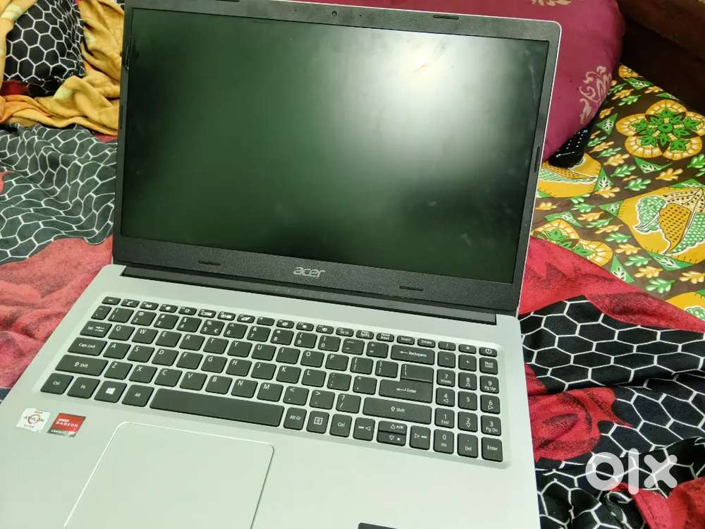 Acer laptop silver colour.
