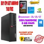 Intel Core i5-i3/Cpu/Computer/500 GB/4-8 Ram/2GB Graphic/DVD/Win7/10