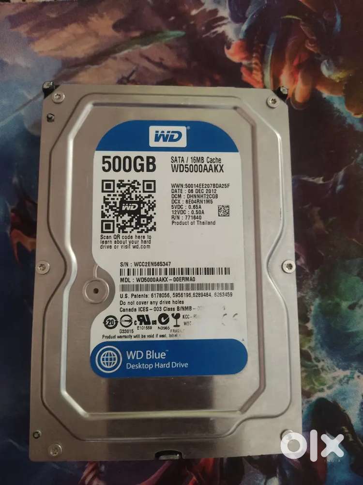 WD 500GB Internal Hard Disk – 100% Working  Tested  Used