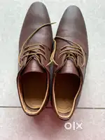 Bata brown color formal shoes size 8 for 1000 rupees