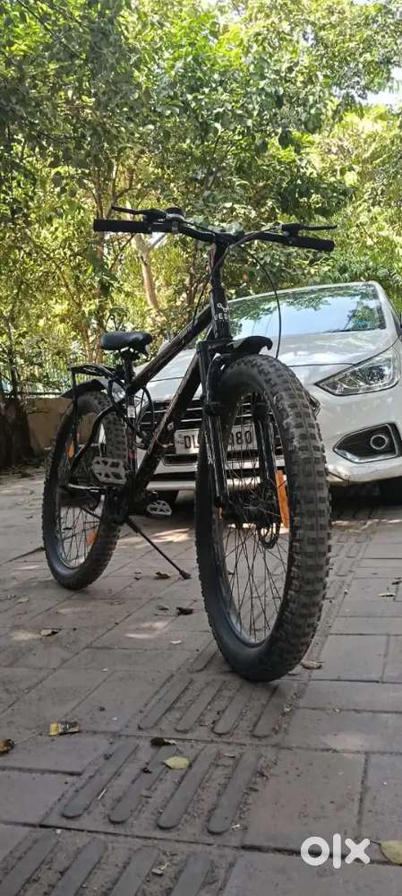 Dual disc front suspension semi fat bike