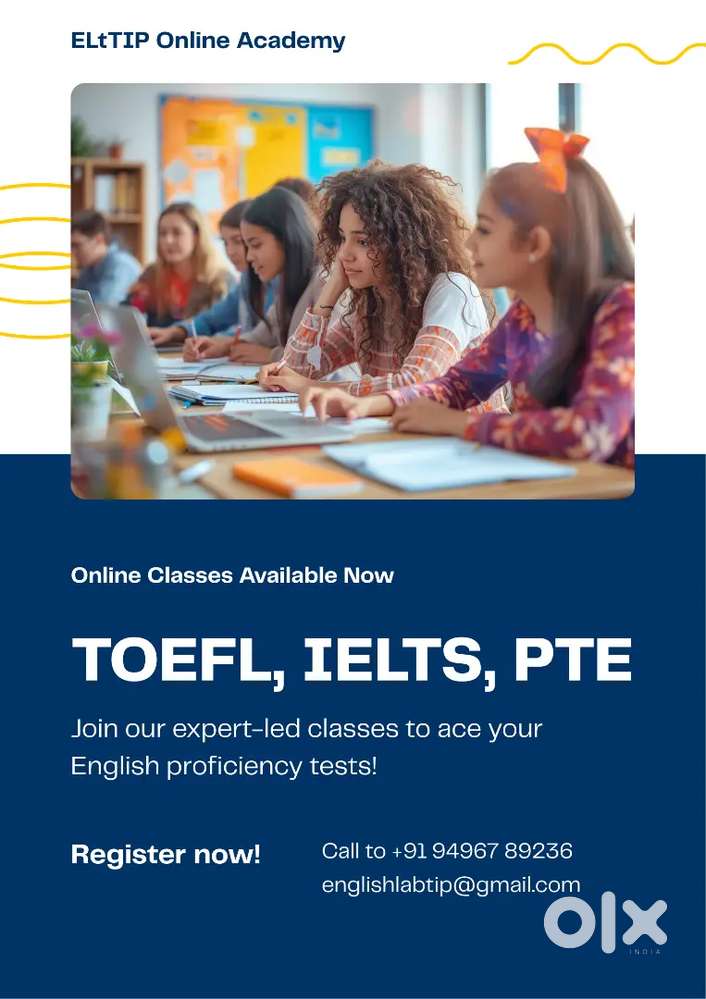 IELTS, TOEFL AND PTE COACHING