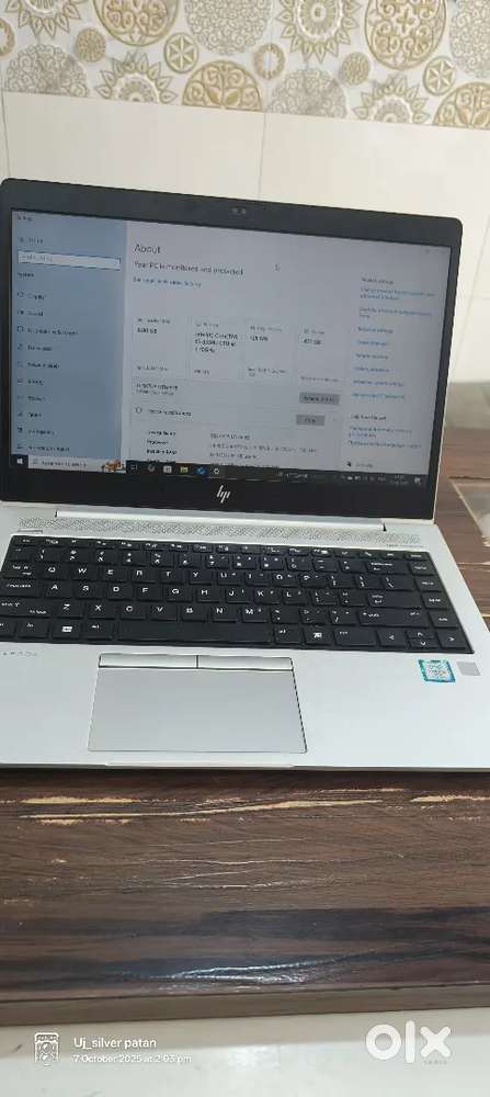 HP Elite book i5 v pro processors 8th gen