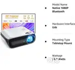 Happrun Projector 9000 Lumens – Almost new  With Bill & Box