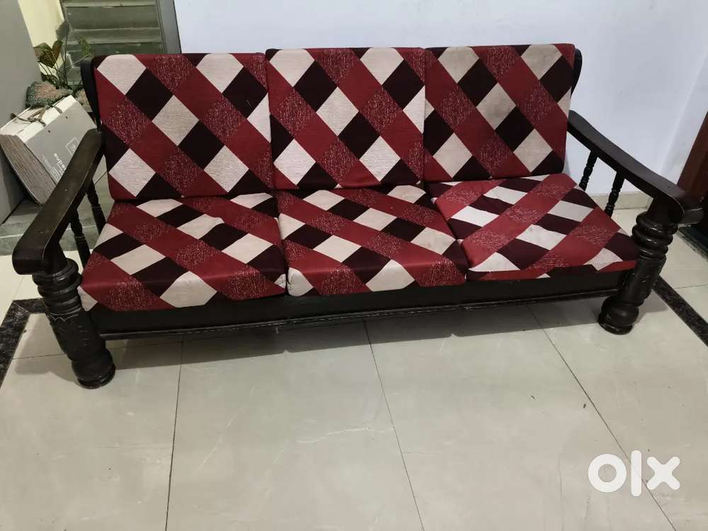5 Seater Sofa Full wooden with cushion