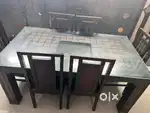 Dining Table with chairs Wooden 6 seater