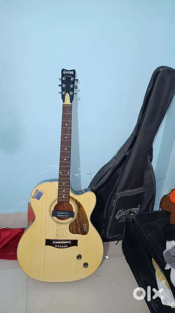 Brand new condition semi-acoustic guitar.