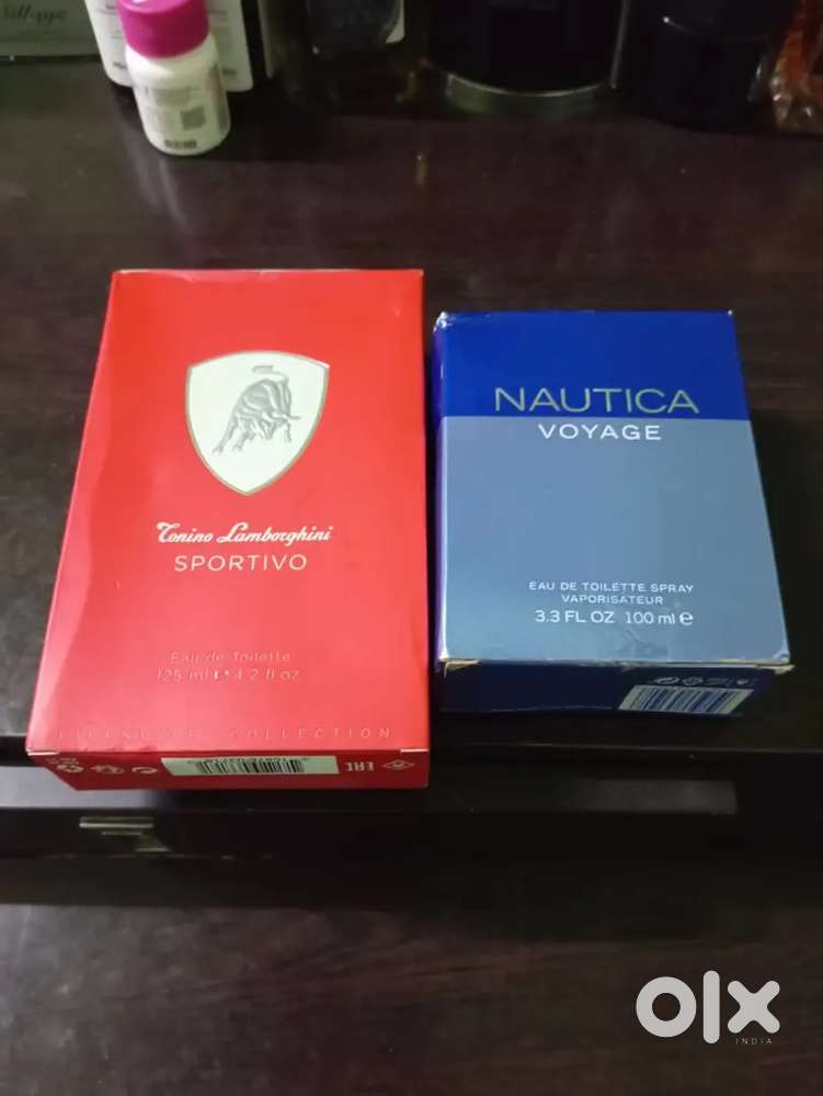Perfume Nautica voyage and Lamborghini sportivo