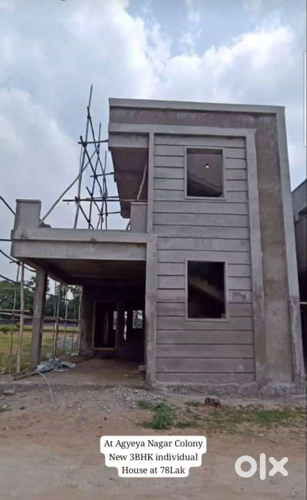 At Agyeya Nagar Newly Constructed house 3BHK Garden faceing