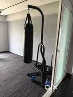 Boxing bag with stand
