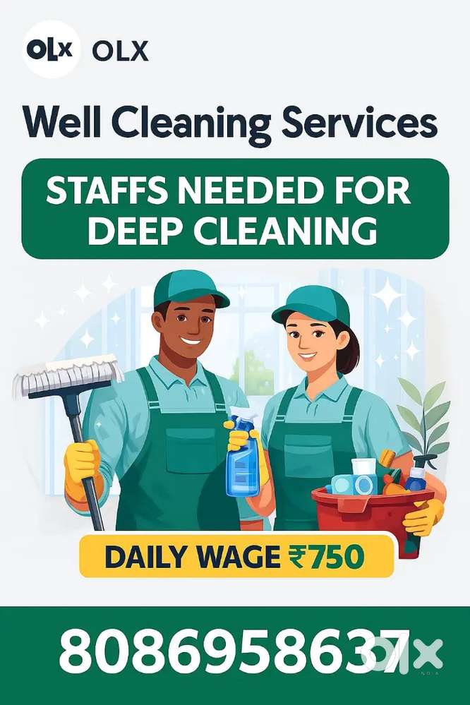 Looking for cleaning staffs