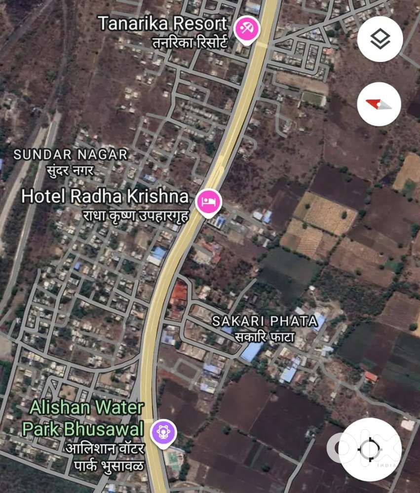 2200Sqft NA plot back to Radhakrishna hotel Bhusawal.