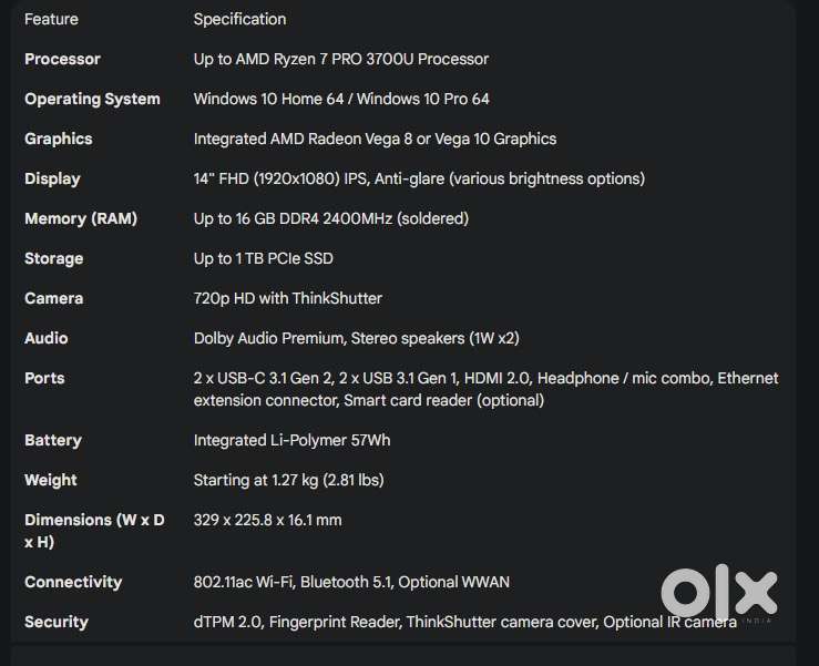 Lenovo think pad T495s