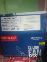 Green leaf ceiling fan