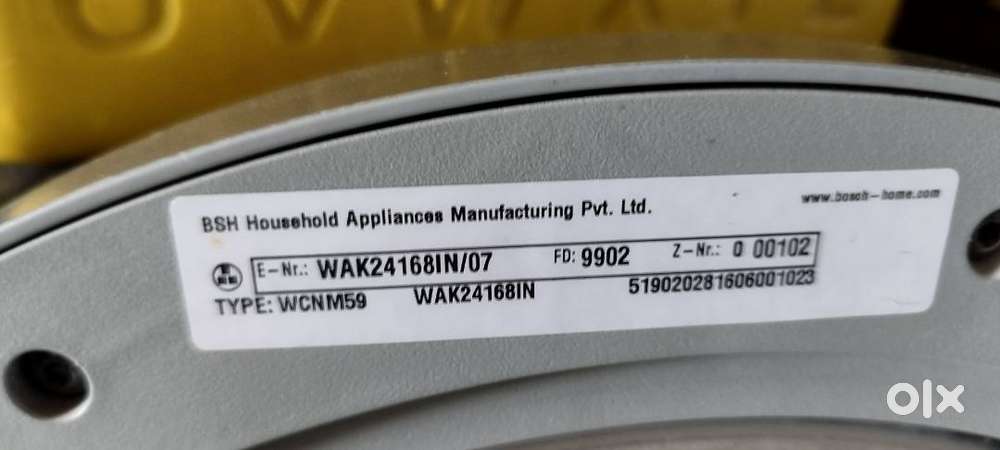 Bosch washing machine 7kg