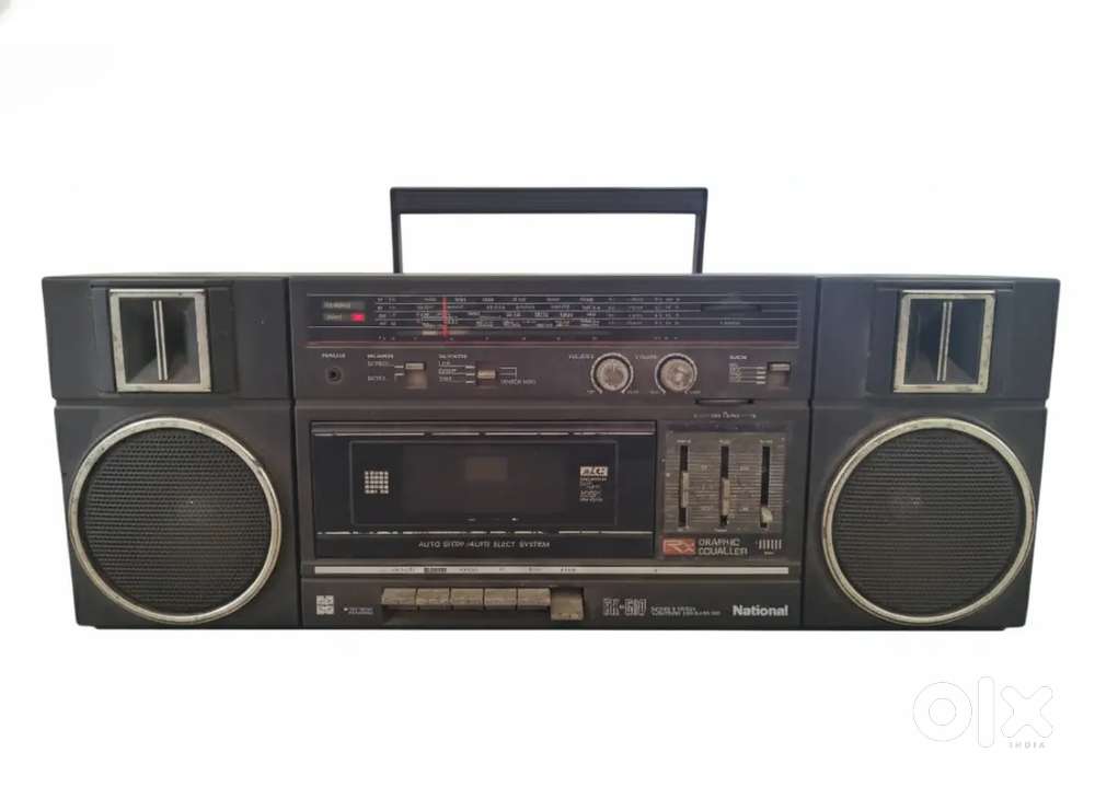 Panasonic national boombox RX-C37 1980s collectors black vintage radio