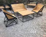 Brand new wooden metal premium cafe hotel chairs and tables manufactur