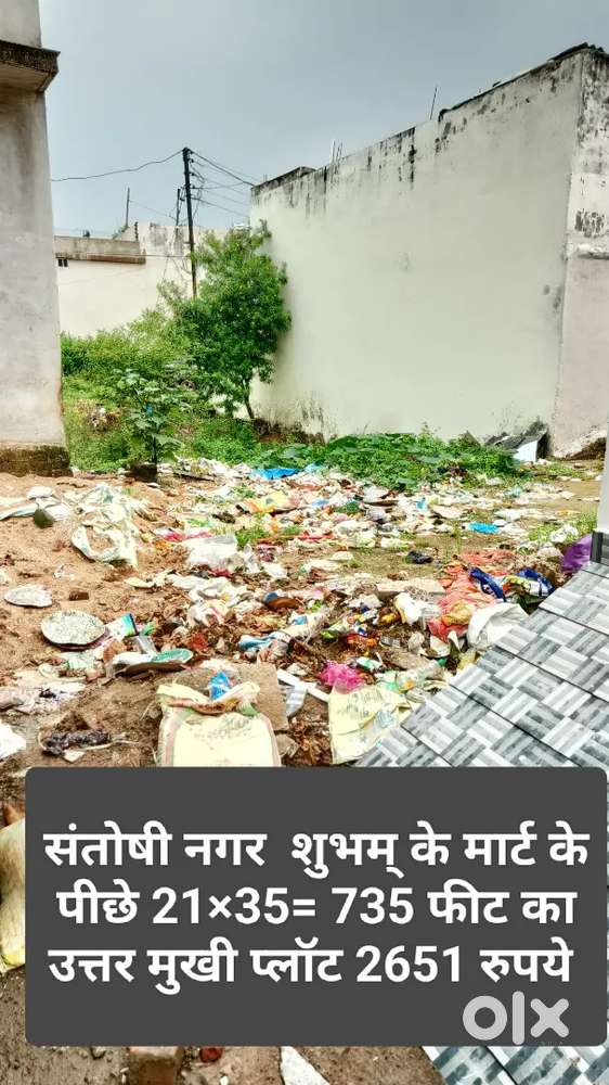 संतोषी नगर शुभम के मार्ट के पीछे प्लॉट